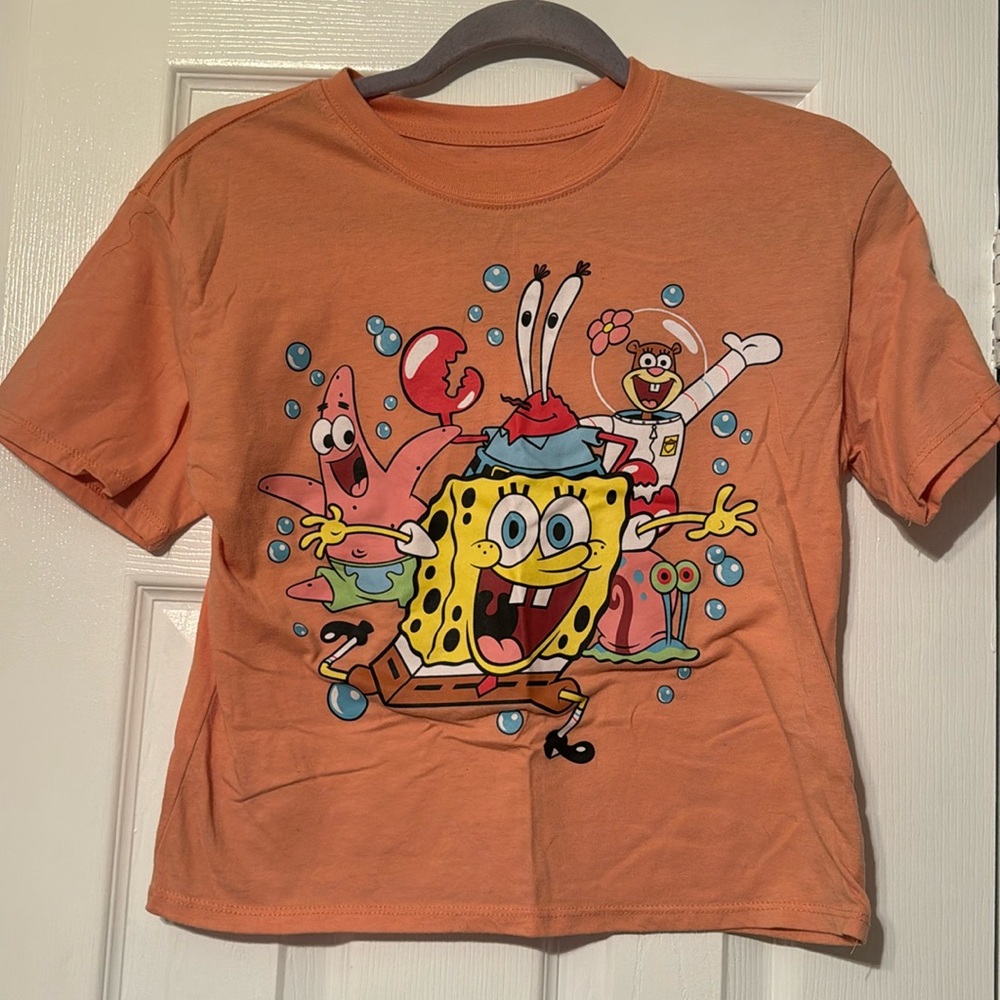 💜 SpongeBob Crop Top Tee